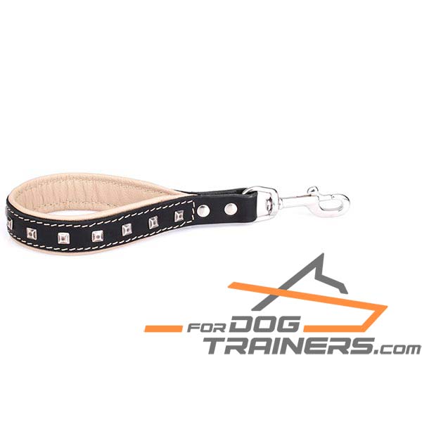 Adjustable leather dog leash