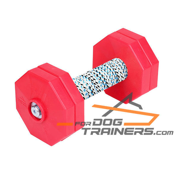 Hardwood Dog Training Dumbbell with Soft Coil 