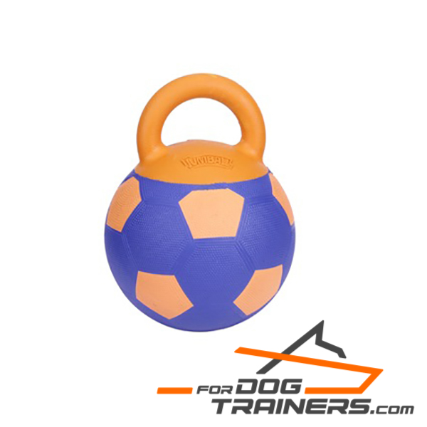 Rubber Skin Dog Toy with Handle