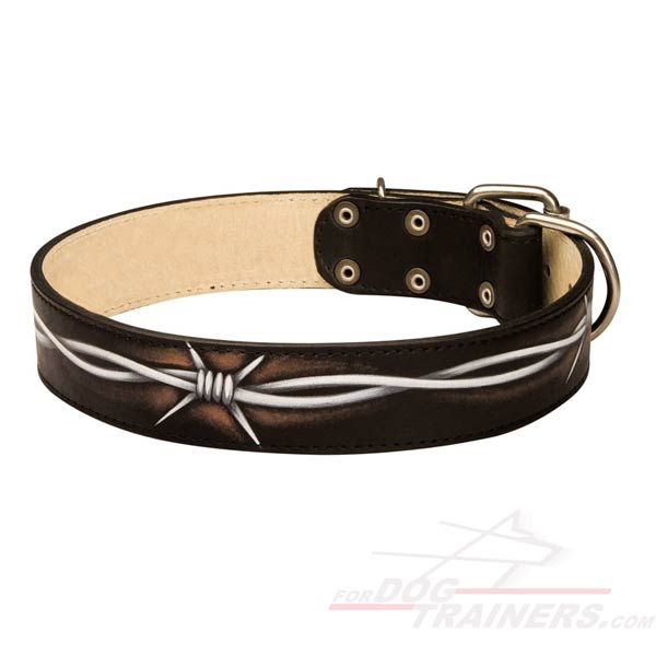 Handcrafted Leather Dog Collar for Daily Walking