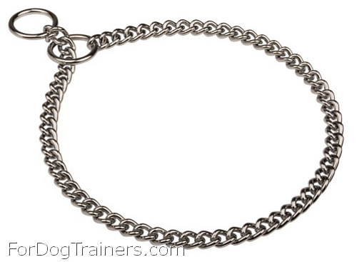 what is a dog check chain