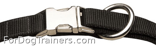 Closed buckle of nylon dog collar