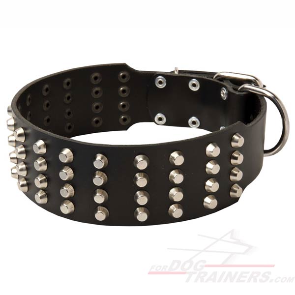 Extra Wide Leather Collar